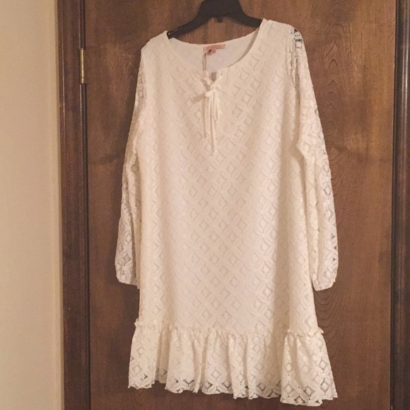 Gibson Latimer Dresses & Skirts - Gibson Latimer Cream Lace Dress